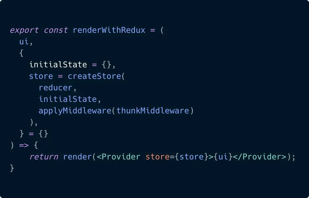 Renderwithredux example